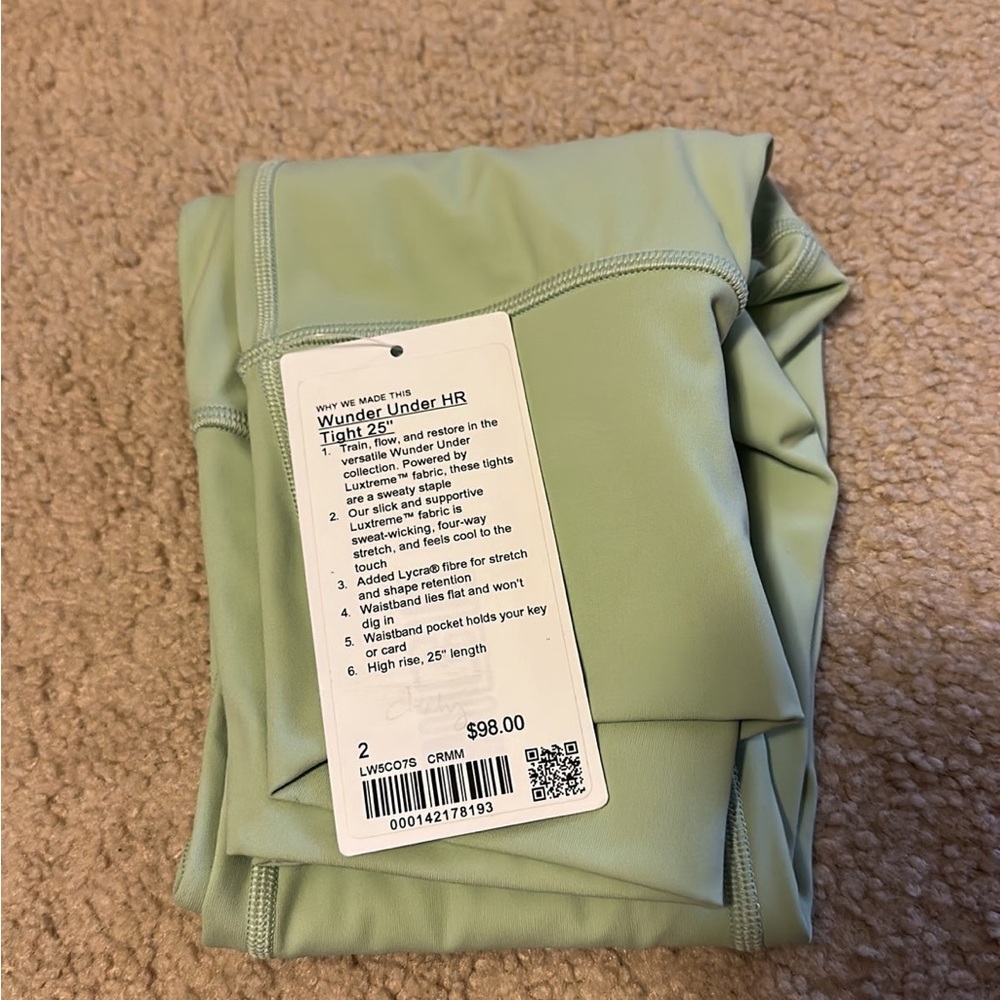Lululemon Wunder Under HR Tight 25” Size 2
